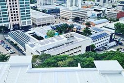 Aerial View of Building — Electricians in Townsville, QLD